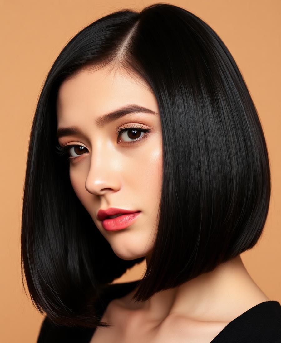 After — Rich, single-tone colour with a precision cut